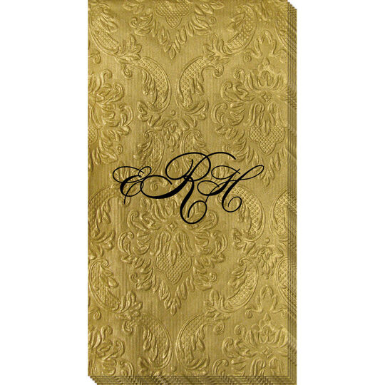 Script Embossed Carte Embossed Guest Towels